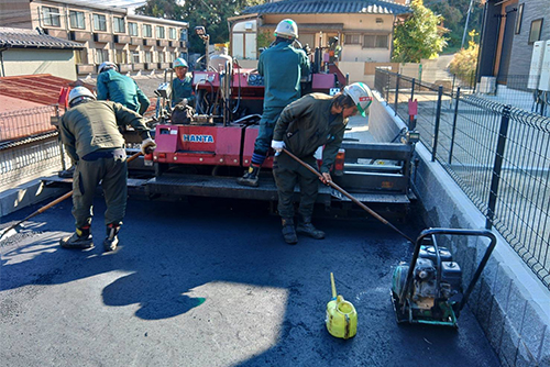 日昇道路の道路工事